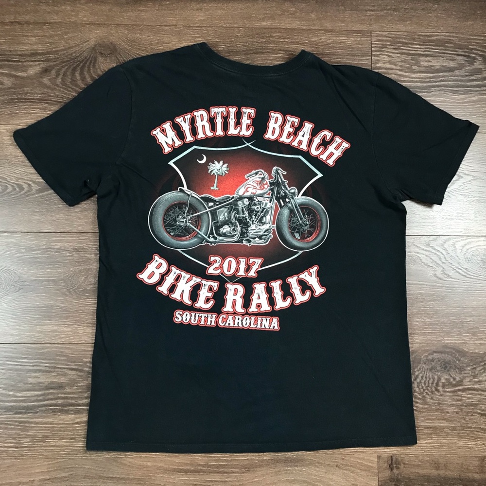 Suna Myrtle Beach 2017 Bike Rally South Carolina Men’s Bobber Motorcycle T-Shirt
